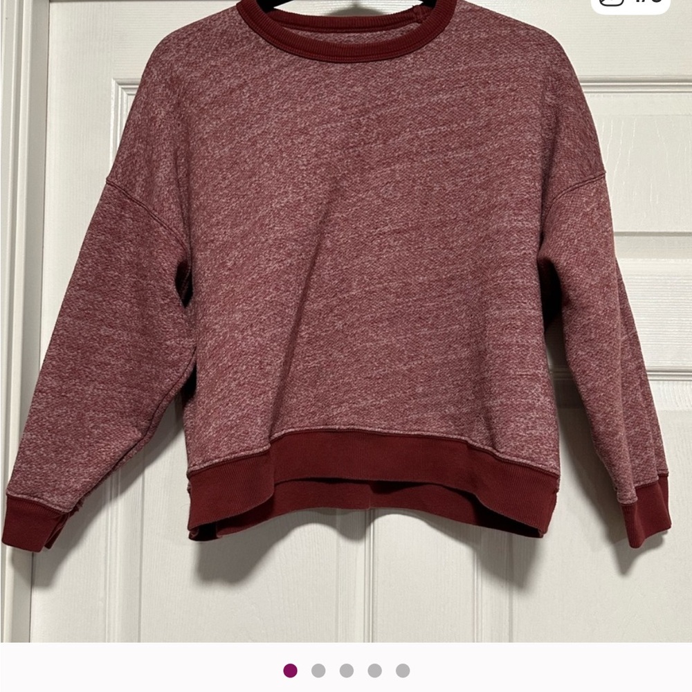 THE GREAT. Maroon Sweatshirt